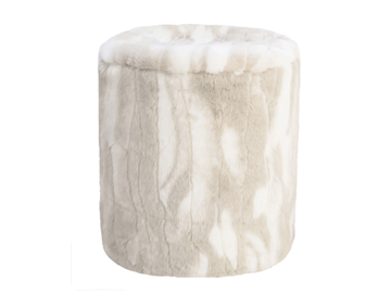 FBB5 / FB5 - Round fake fur pouf by MX HOME - view 2